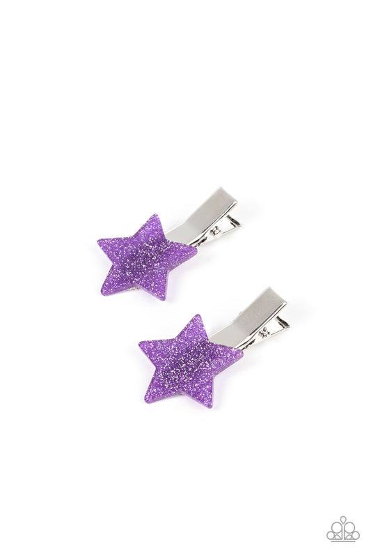brought-to-you-by-blingflingbykat-sparkly-star-chart-purple-hair clip-paparazzi-accessories-