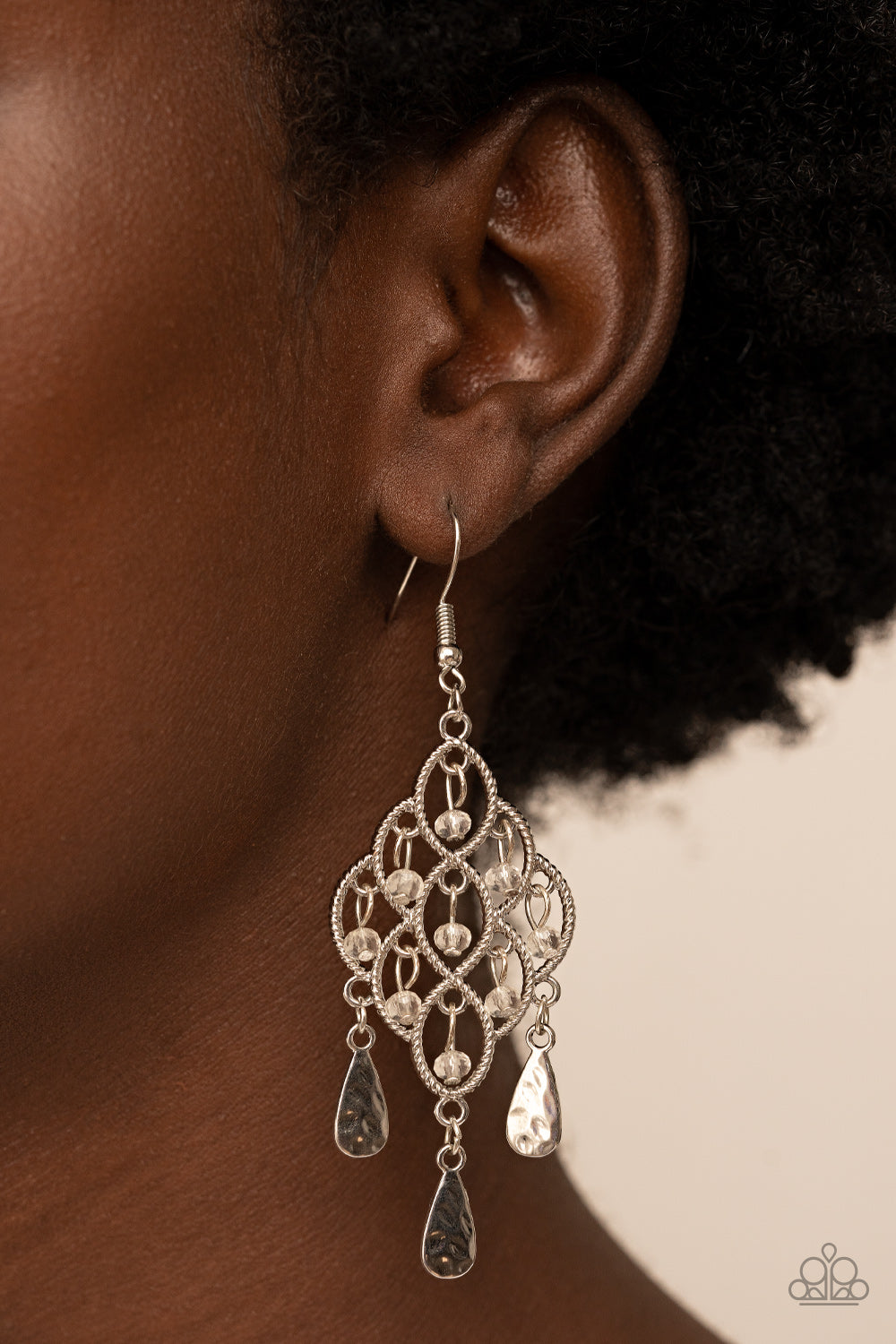 Paparazzi Accessories ❋Sentimental Shimmer - White Earrings❋ Flat Rate Ship $4.50❋