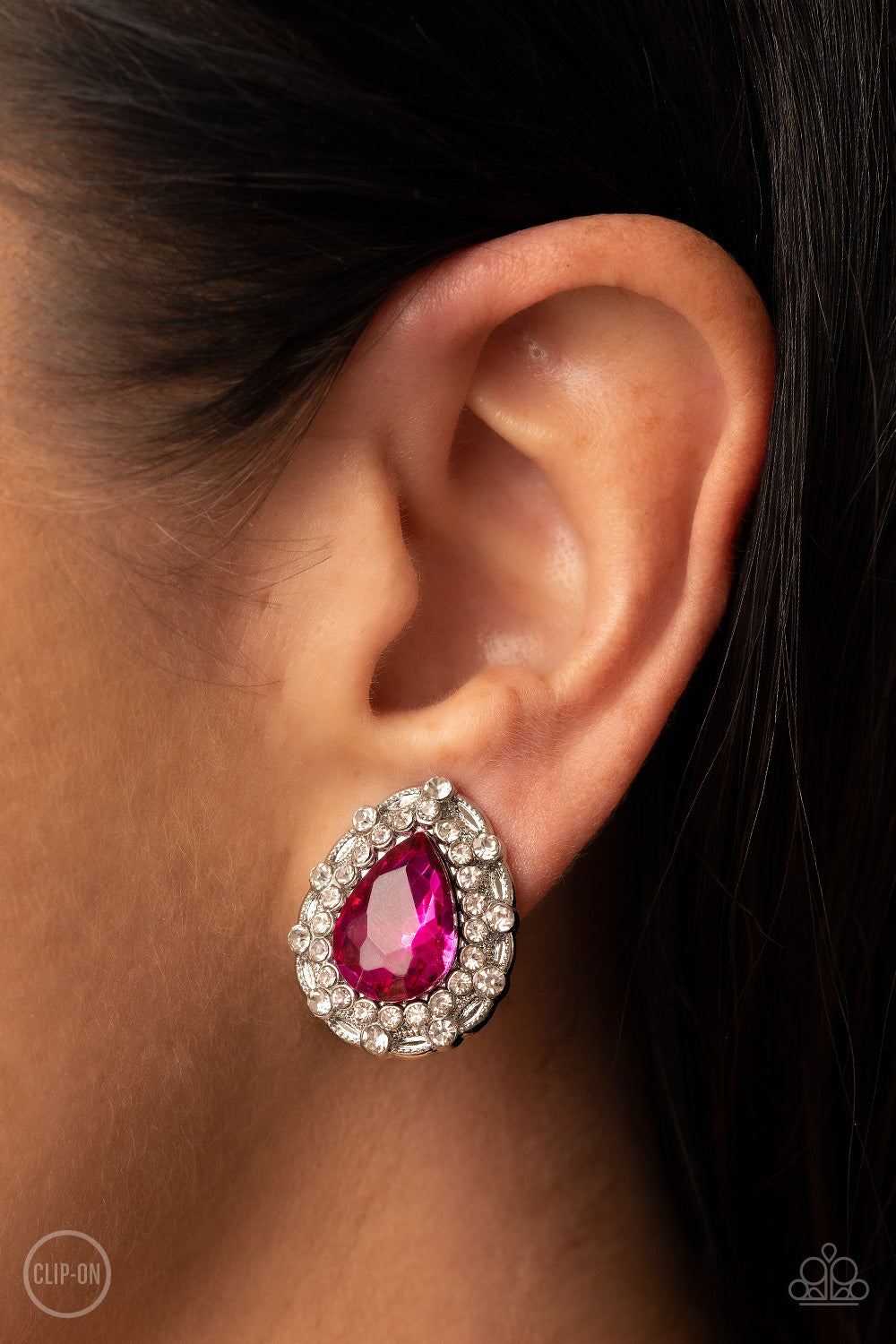 Paparazzi Accessories ❋Haute Happy Hour - Pink Clip-On❋ Flat Rate Ship $4.50❋