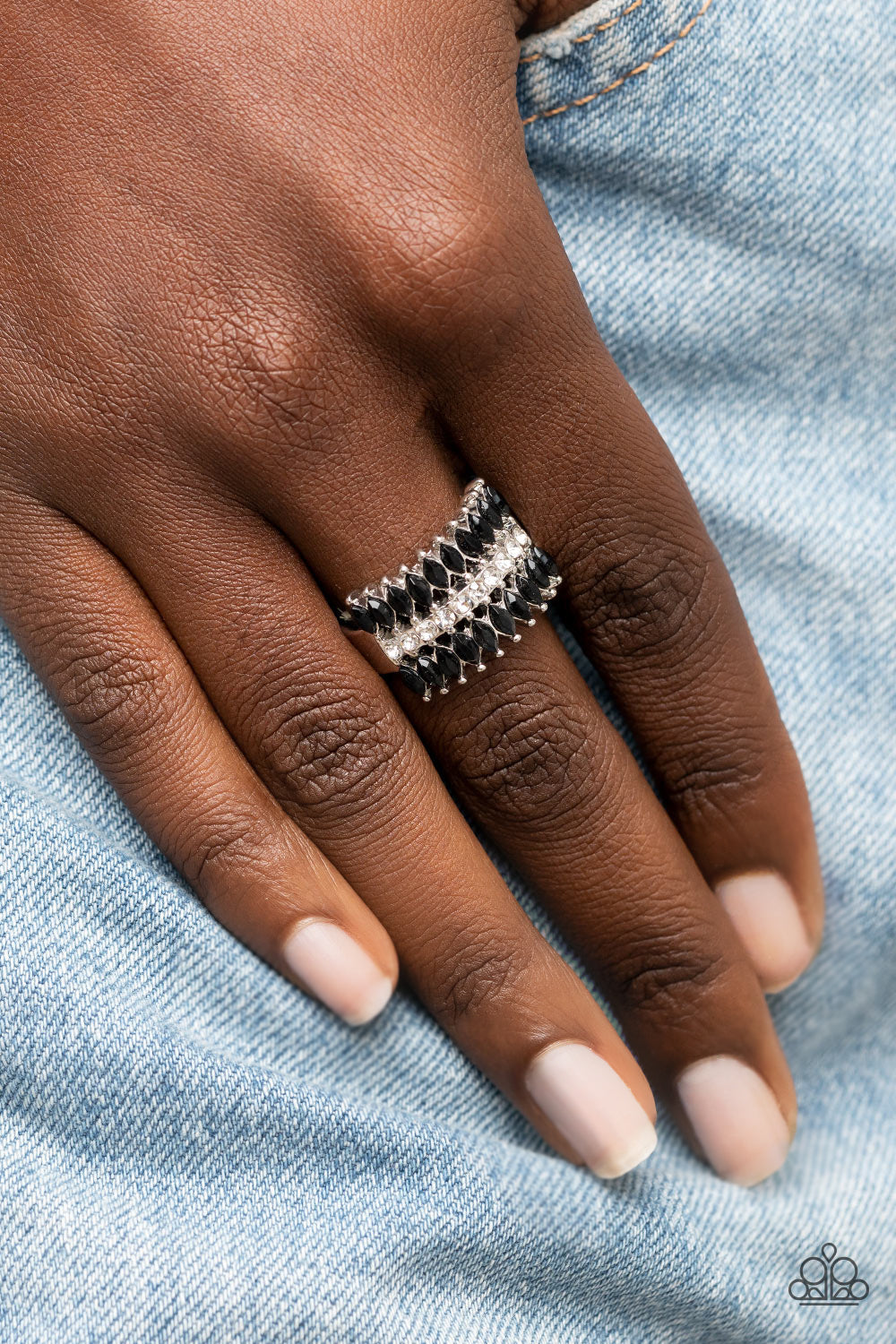 Paparazzi Accessories ❋Cinematic Couture - Black Ring❋ Flat Rate Ship $4.50❋