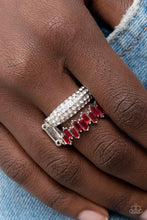 Load image into Gallery viewer, Paparazzi Accessories ❋Hold Your CROWN High - Red Ring❋ Flat Rate Ship $4.50❋
