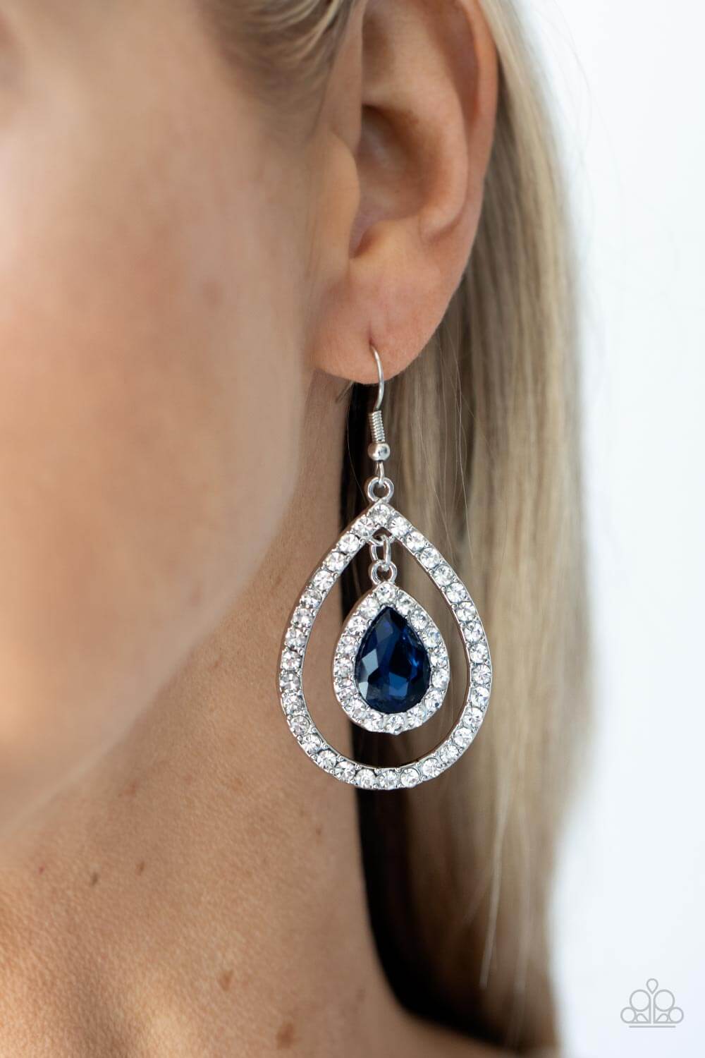 Paparazzi Accessories ❋Blushing Bride - Blue Earrings❋ Flat Rate Ship $4.50❋ - Image #2