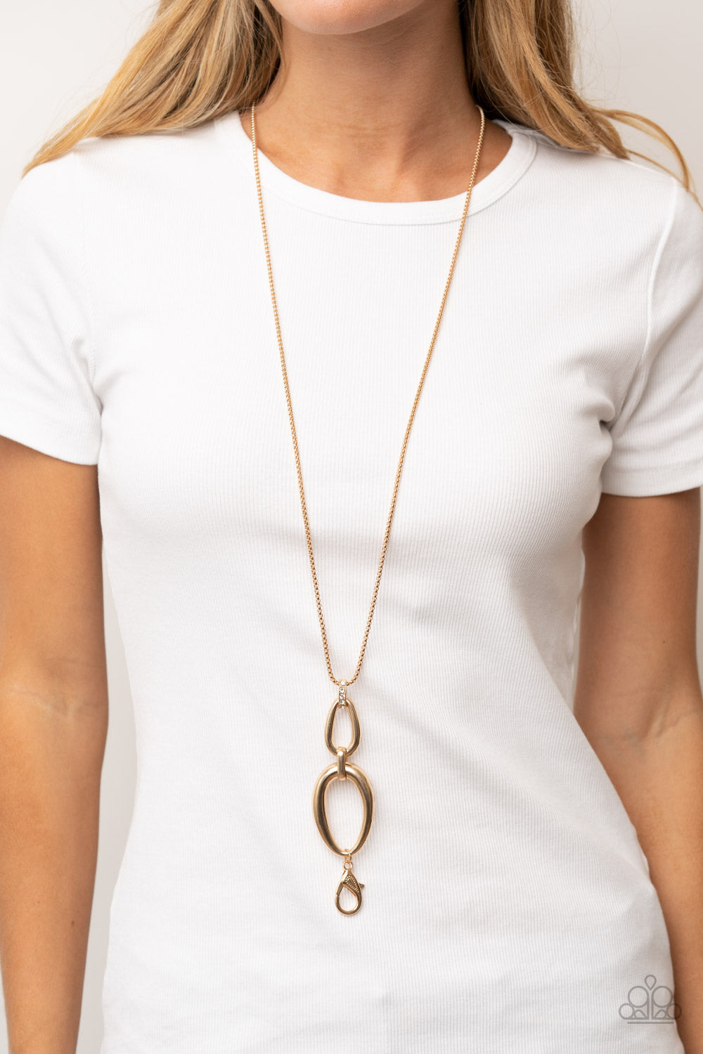Paparazzi Accessories ❋Elegantly Entrancing - Gold Lanyard❋ Flat Rate Ship $4.50❋