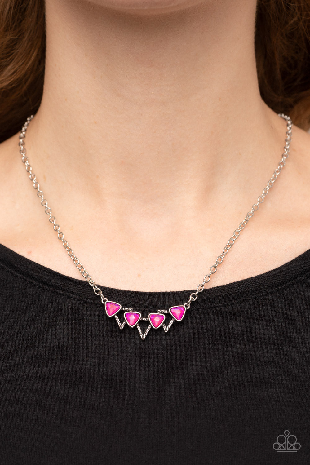 Paparazzi Accessories ❋Pyramid Prowl - Pink Necklace❋ Flat Rate Ship $4.50❋