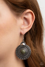 Load image into Gallery viewer, Paparazzi Accessories ❋Terra Throwdown - Green Earrings❋ Flat Rate Ship $4.50❋
