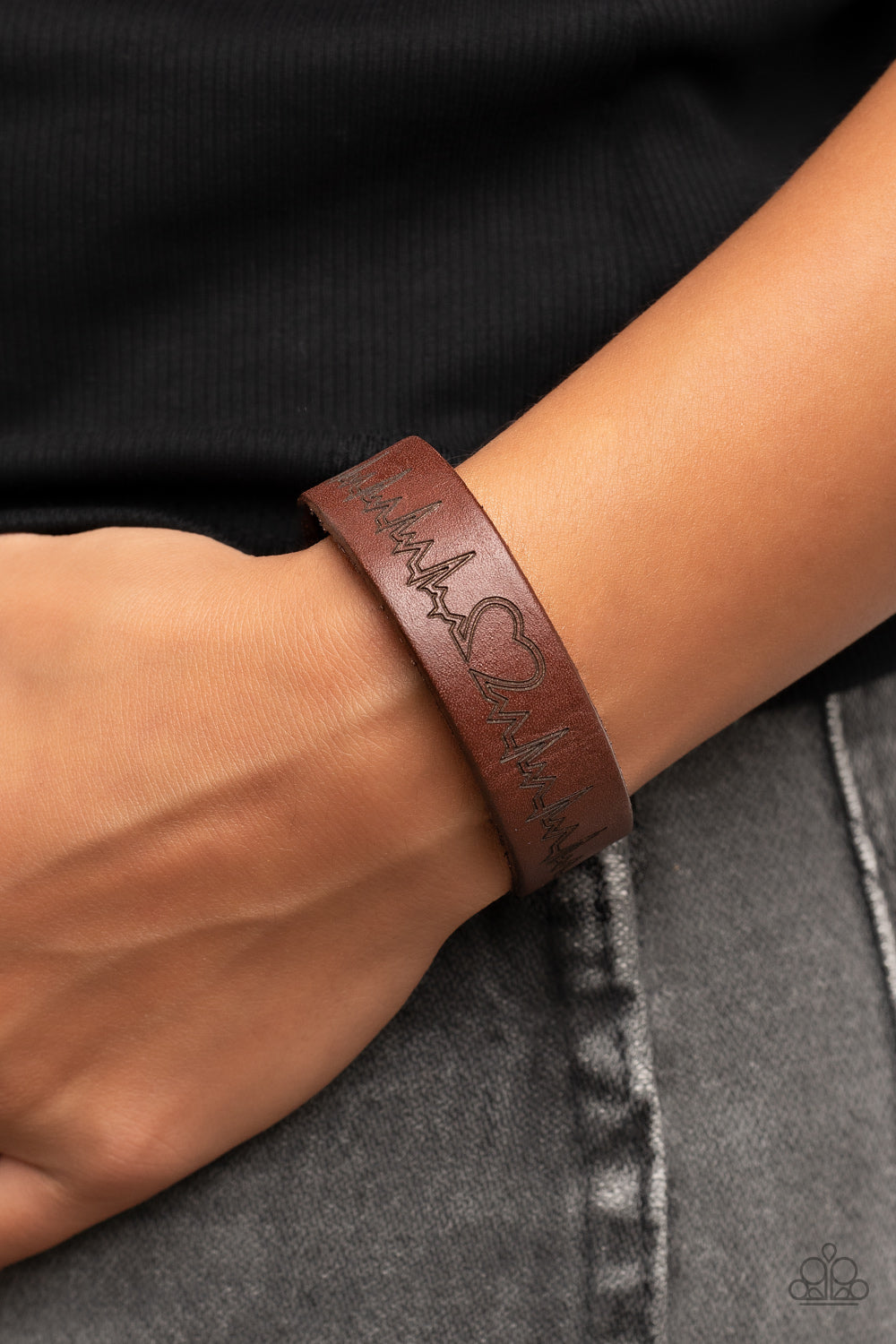 Paparazzi Accessories ❋Haute Heartbeat - Brown Bracelet❋ Flat Rate Ship $4.50❋