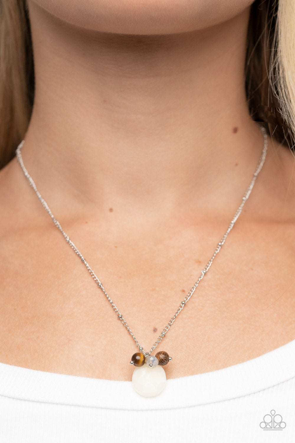 Paparazzi Accessories ❋Cherokee Canyon - White Necklace❋ Flat Rate Ship $4.50❋
