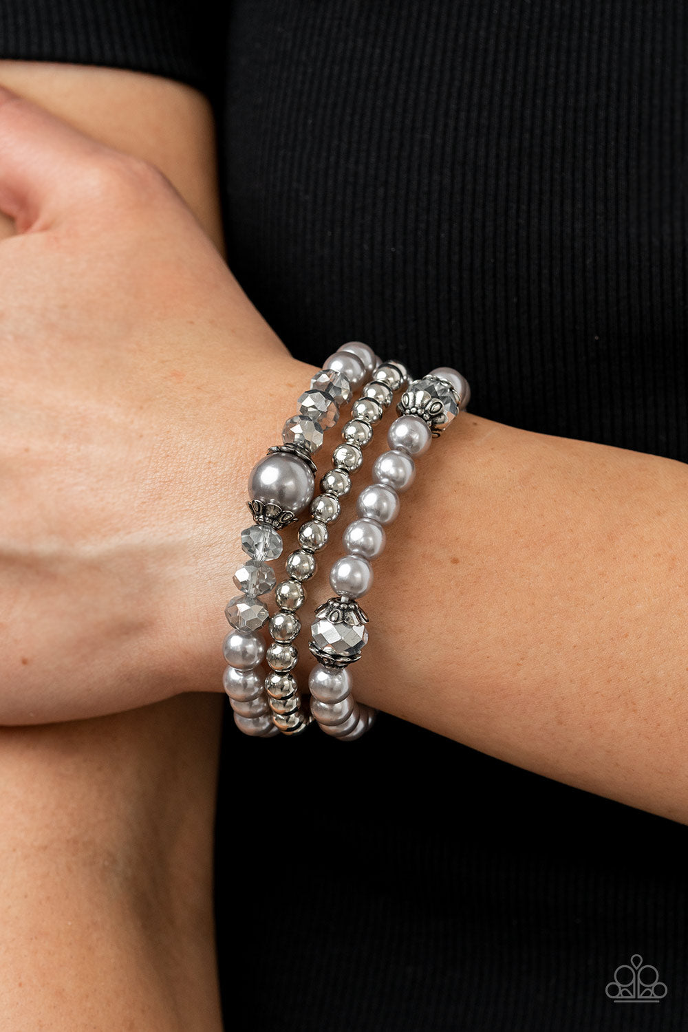 Paparazzi Accessories ❋Positively Polished - Silver Bracelet❋ Flat Rate Ship $4.50❋