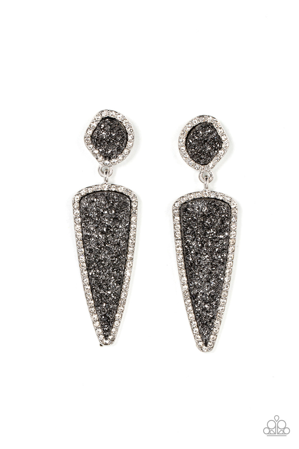 brought-to-you-by-blingflingbykat-druzy-desire-silver-post earrings-paparazzi-accessories-