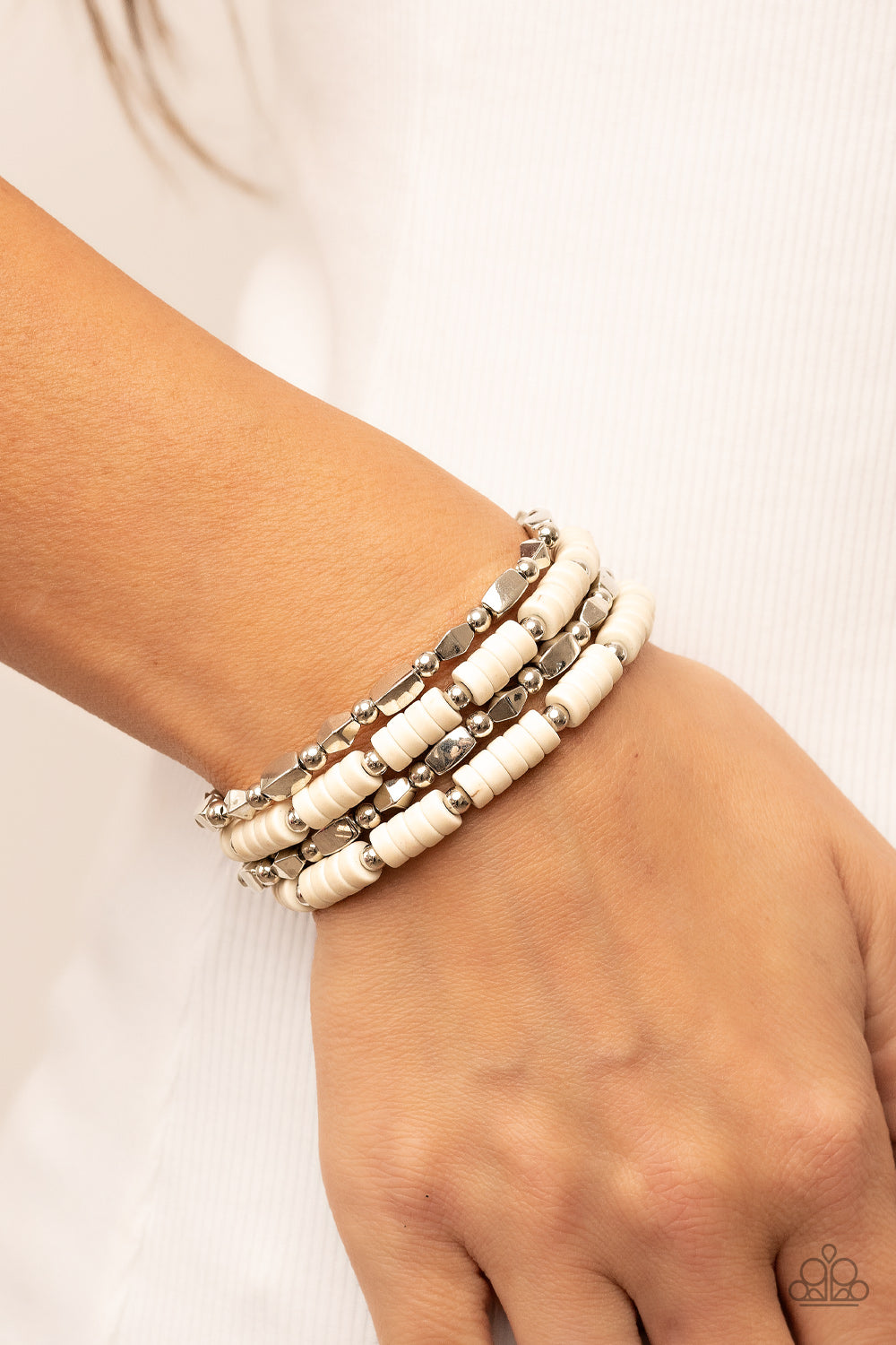 Paparazzi Accessories ❋Anasazi Apothecary - White Bracelet❋ Flat Rate Ship $4.50❋