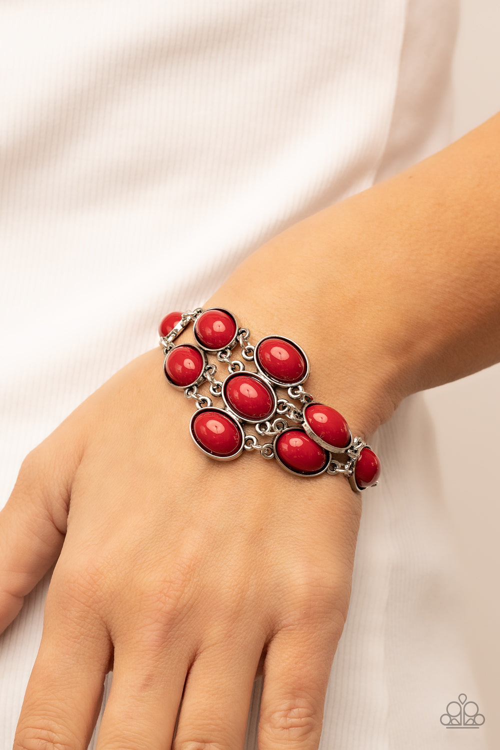 Paparazzi Accessories ❋Color Wheel Garden - Red Bracelet❋ Flat Rate Ship $4.50❋