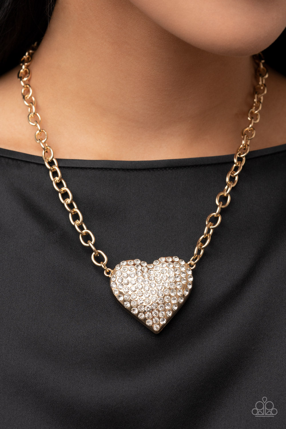 Paparazzi Accessories ❋Heartbreakingly Blingy - Gold Necklace❋ Flat Rate Ship $4.50❋