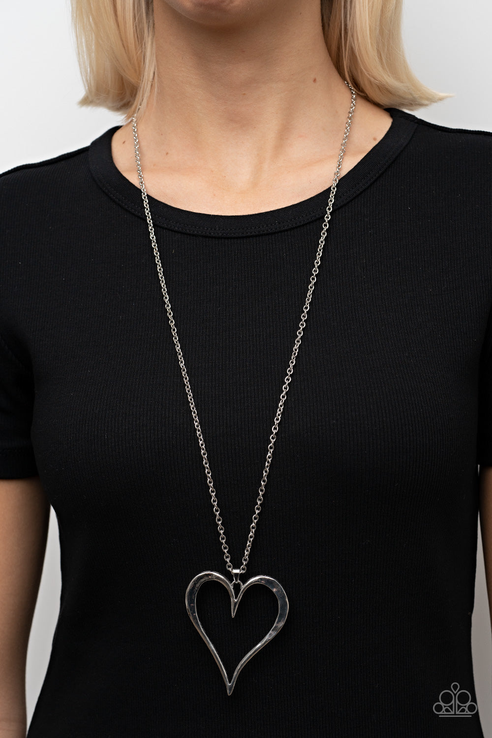 Paparazzi Accessories ❋Hopelessly In Love - Silver Necklace❋ Flat Rate Ship $4.50❋