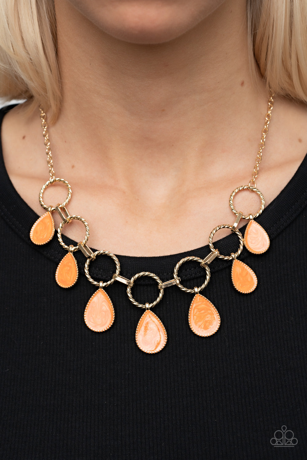 Paparazzi Accessories ❋Golden Glimmer - Orange Necklace❋ Flat Rate Ship $4.50❋