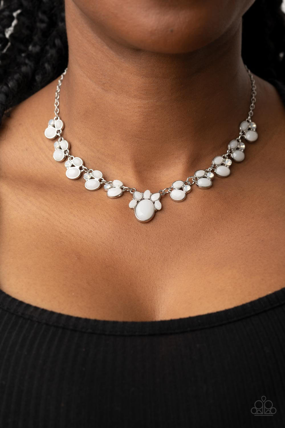 Paparazzi Accessories ❋Fairytale Forte - White Necklace❋ Flat Rate Ship $4.50❋ - Image #2