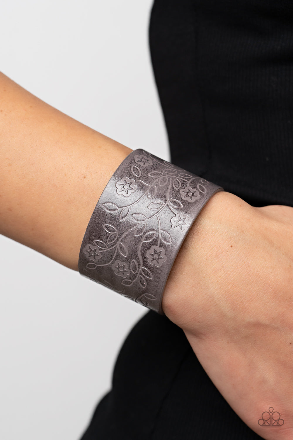 Paparazzi Accessories ❋Rosy Wrap Up - Silver Bracelet❋ Flat Rate Ship $4.50❋