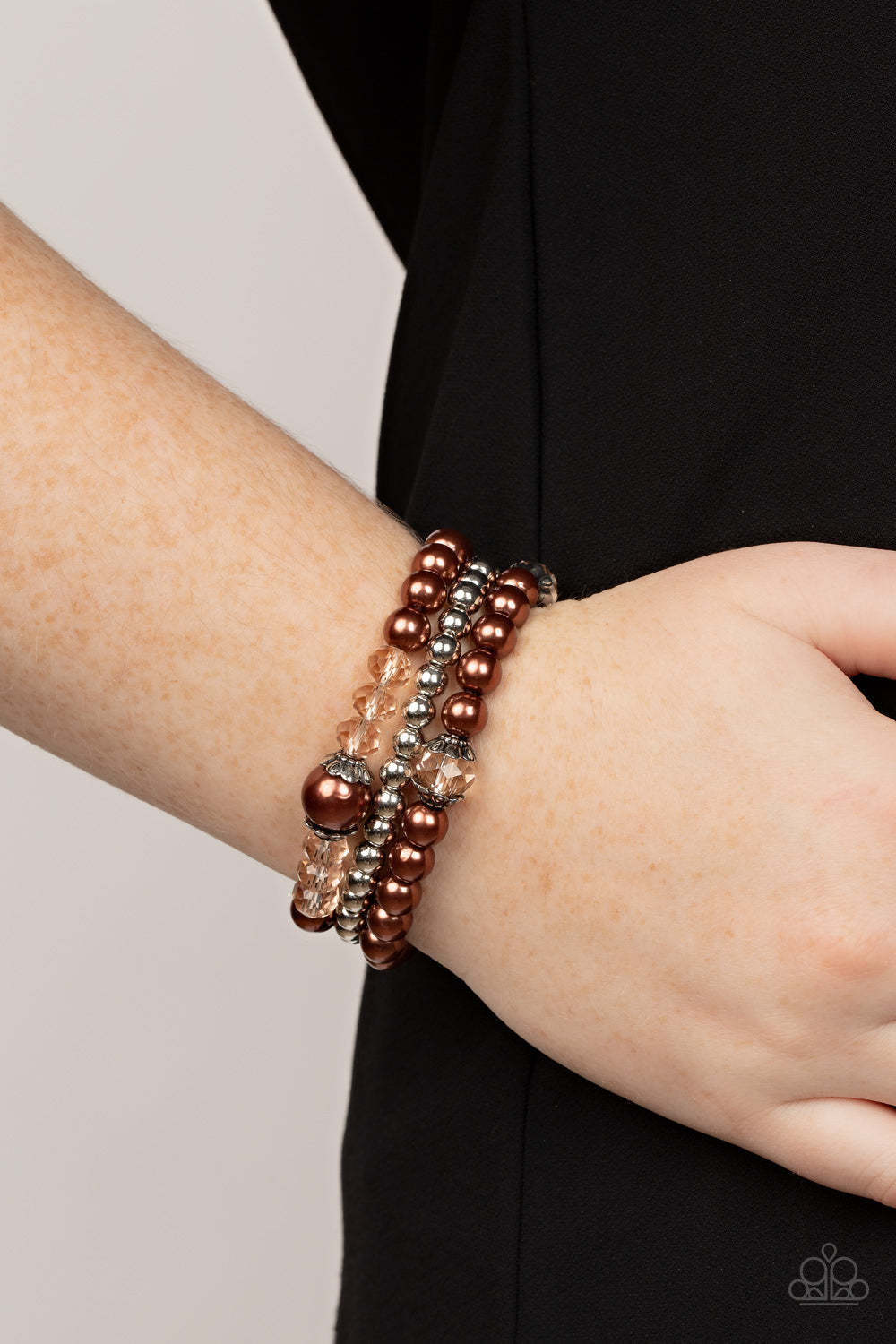 Paparazzi Accessories ❋Positively Polished - Brown Bracelet❋ Flat Rate Ship $4.50❋