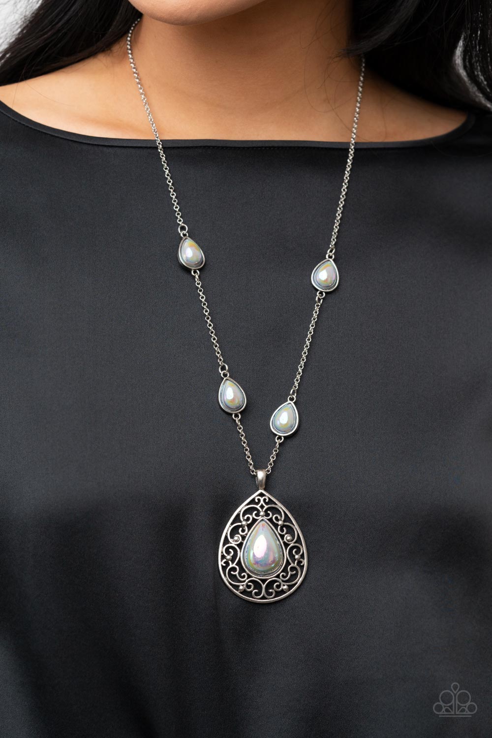 Paparazzi Accessories ❋Magical Masquerade - Silver Necklace❋ Flat Rate Ship $4.50❋