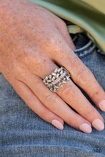 Load image into Gallery viewer, Paparazzi Accessories ❋Scattered Sensation - White Ring❋ Flat Rate Ship $4.50❋ - Image #2
