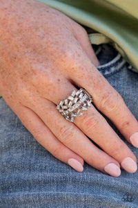 Paparazzi Accessories ❋Scattered Sensation - White Ring❋ Flat Rate Ship $4.50❋ - Image #2
