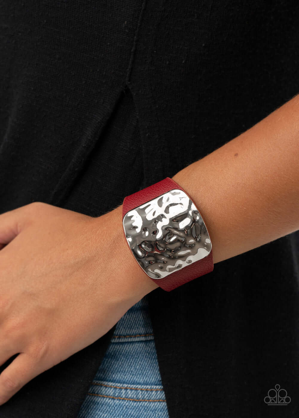 Paparazzi Accessories ✽ Brighten Up - Red Bracelet✽Flat Rate Ship $4.50✽ - Image #2