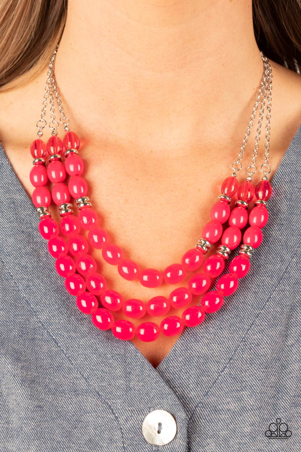 Paparazzi Accessories ❋Coastal Cruise - Pink Necklace❋ Flat Rate Ship $4.50❋