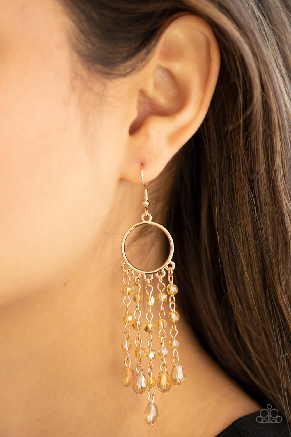 Paparazzi Accessories ✽ Dazzling Delicious - Gold Earrings✽Flat Rate Ship $4.50✽ - Image #2
