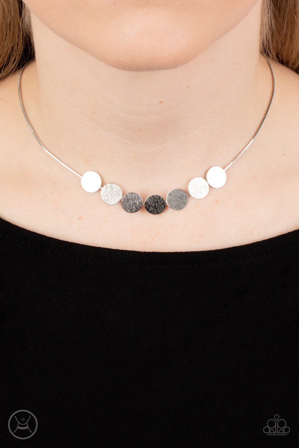 Paparazzi Accessories ❋Slimmer Glimmer - Silver Necklace❋ Flat Rate Ship $4.50❋