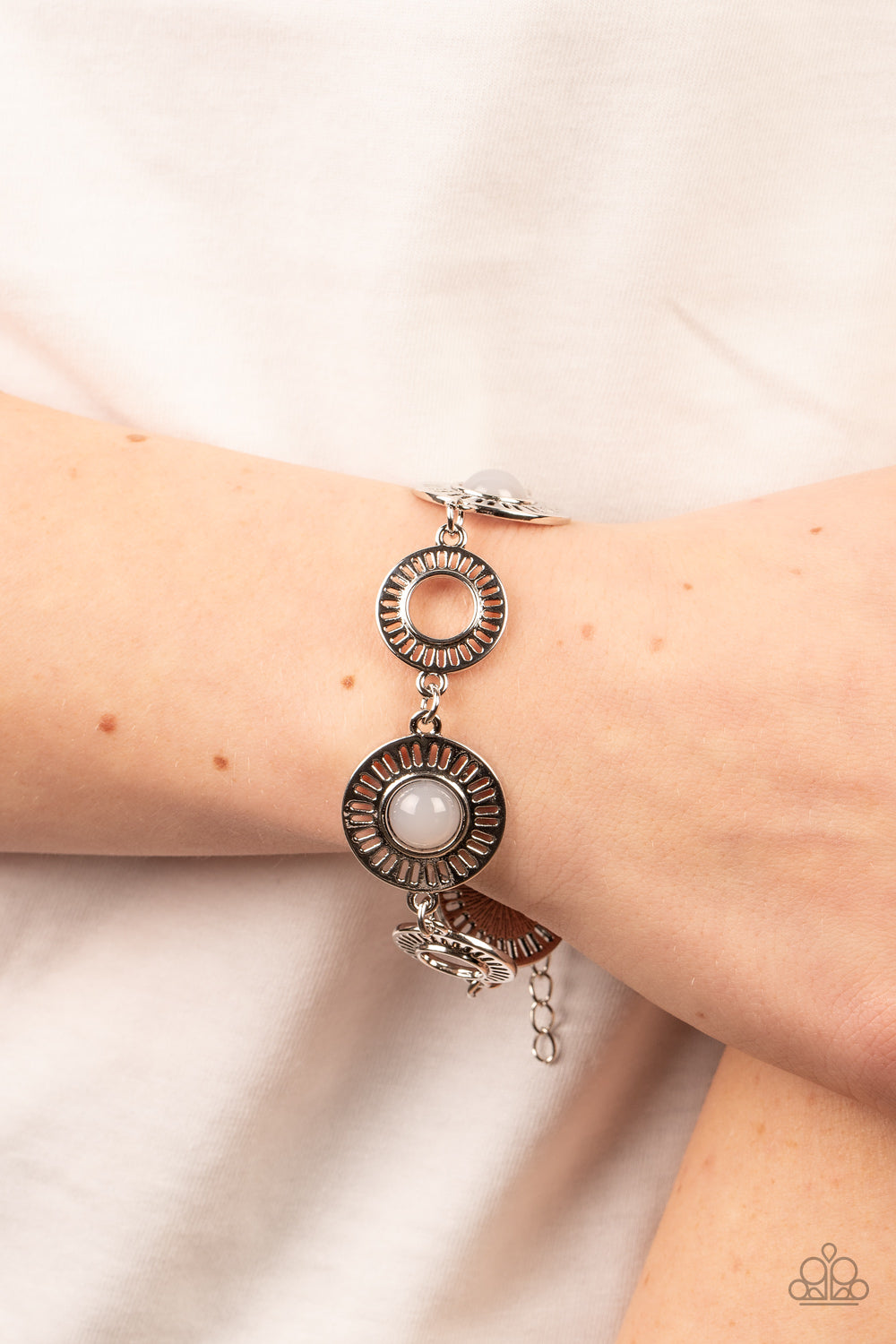 Paparazzi Accessories ❋Coastal Charmer - Silver Bracelet❋ Flat Rate Ship $4.50❋