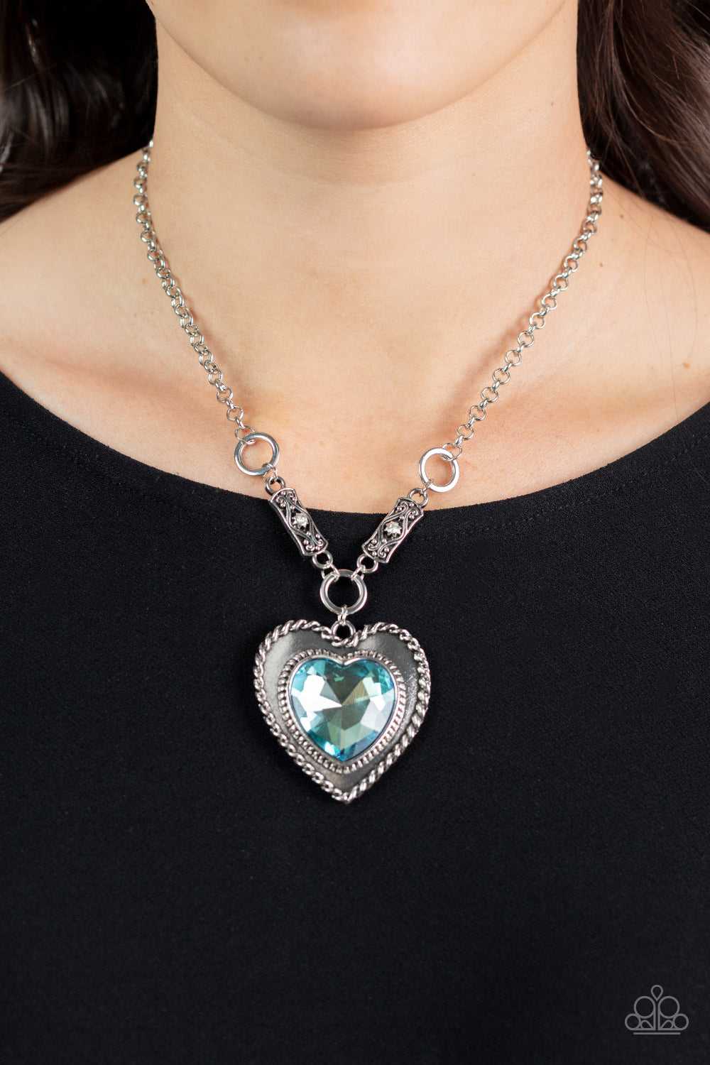 Paparazzi Accessories ❋Heart Full of Fabulous - Blue Necklace❋ Flat Rate Ship $4.50❋