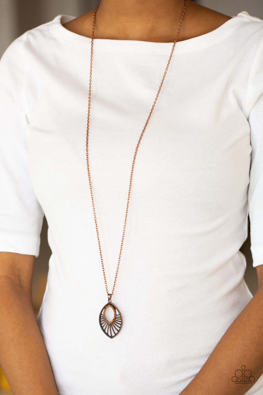 Paparazzi Accessories ✽ Court Couture - Copper Necklace✽Flat Rate Ship $4.50✽ - Image #2