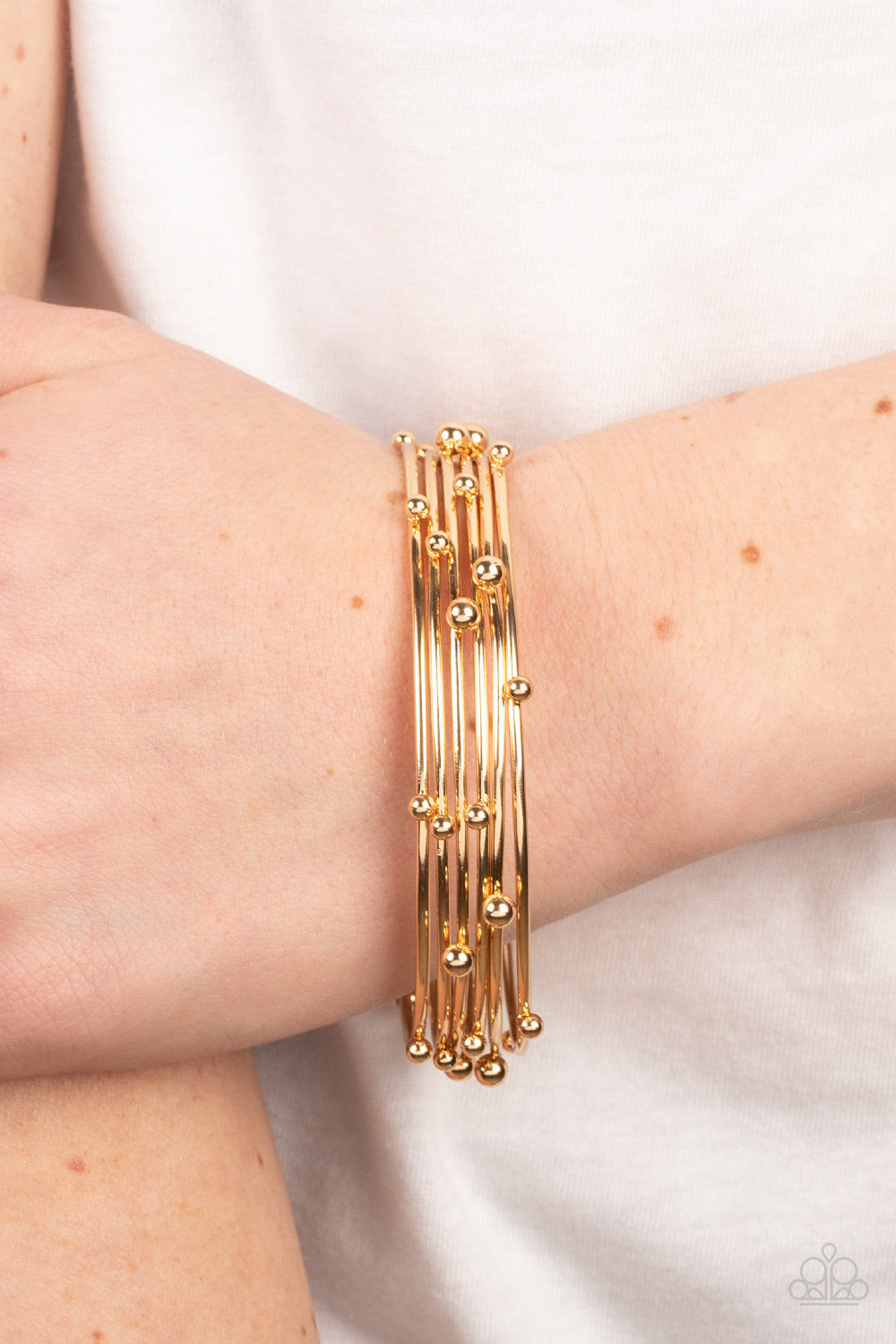 Paparazzi Accessories ❋Metro Satellite - Gold Bracelet❋ Flat Rate Ship $4.50❋