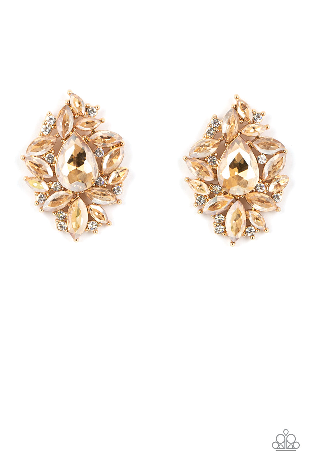 brought-to-you-by-blingflingbykat-we-all-scream-for-ice-queen-gold-post earrings-paparazzi-accessories-
