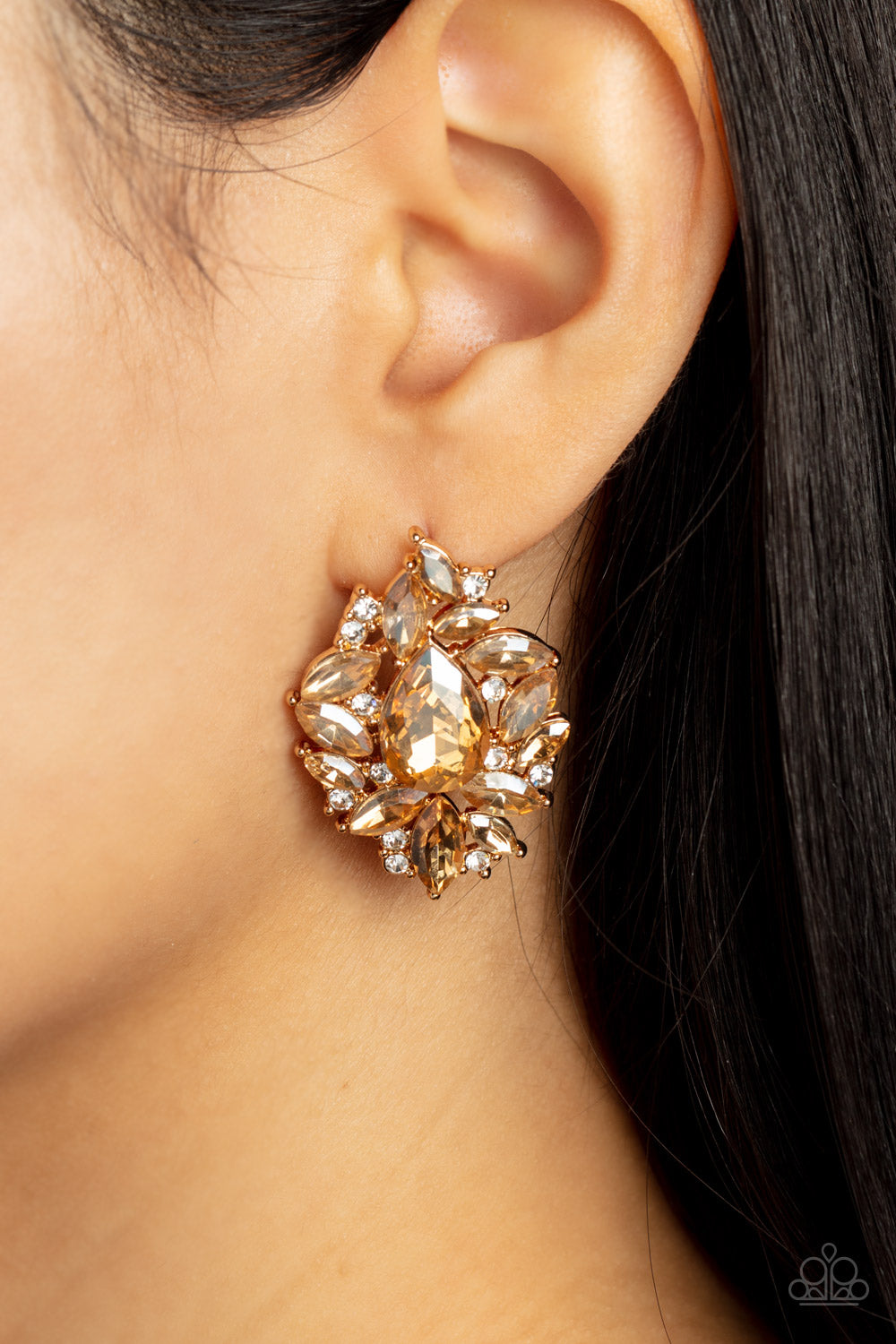 Paparazzi Accessories ❋We All Scream for Ice QUEEN - Gold Post Earrings❋ Flat Rate Ship $4.50❋