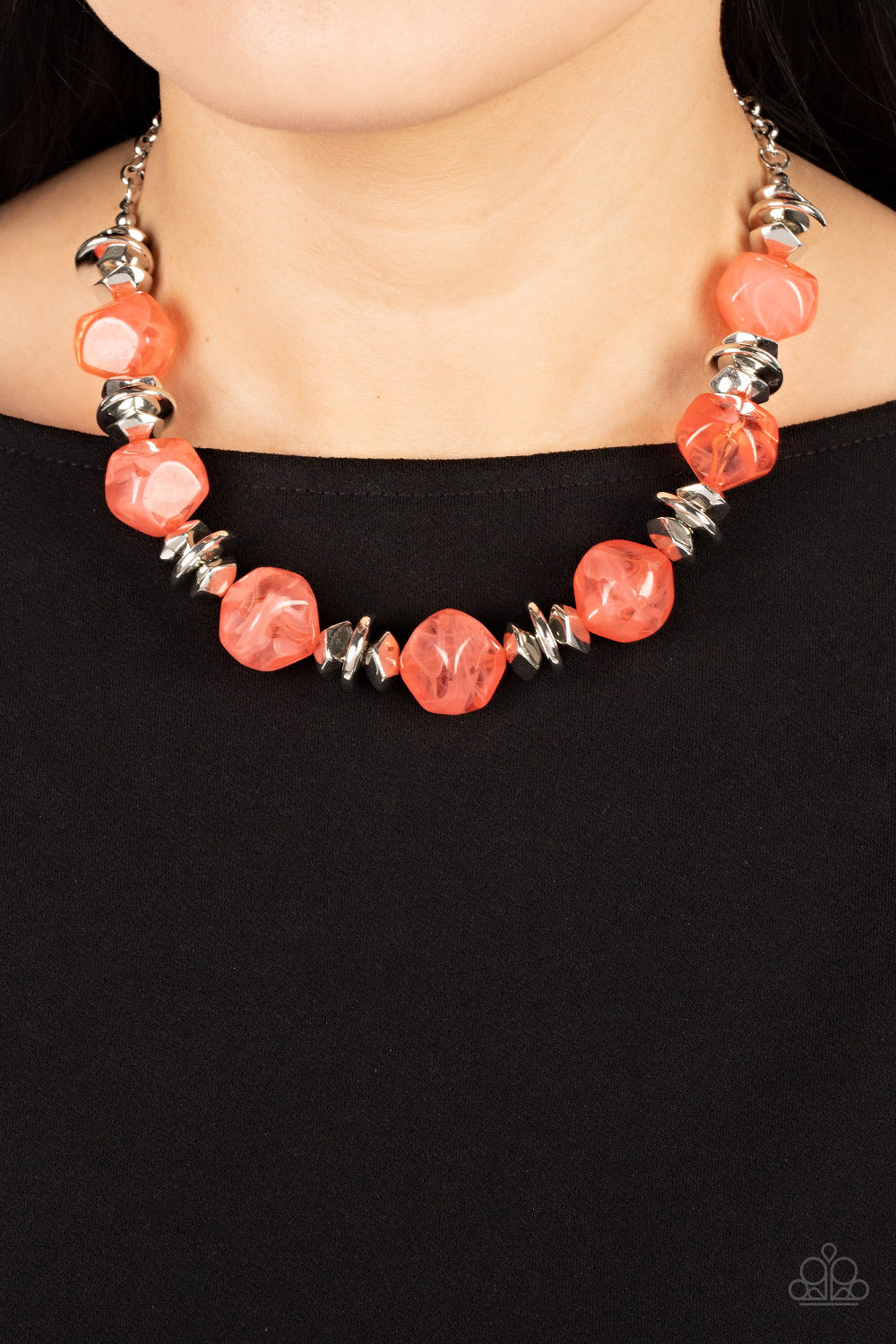 Paparazzi Accessories ❋Island Ice - Orange Necklace❋ Flat Rate Ship $4.50❋