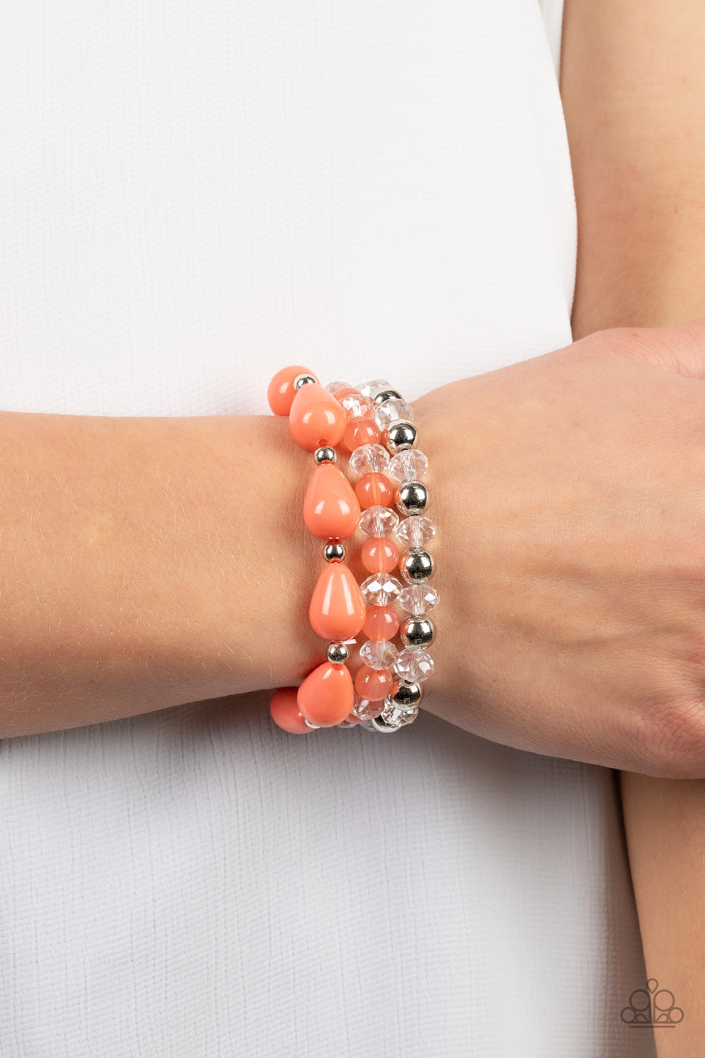 Paparazzi Accessories ❋Beachside Brunch - Orange Bracelet❋ Flat Rate Ship $4.50❋