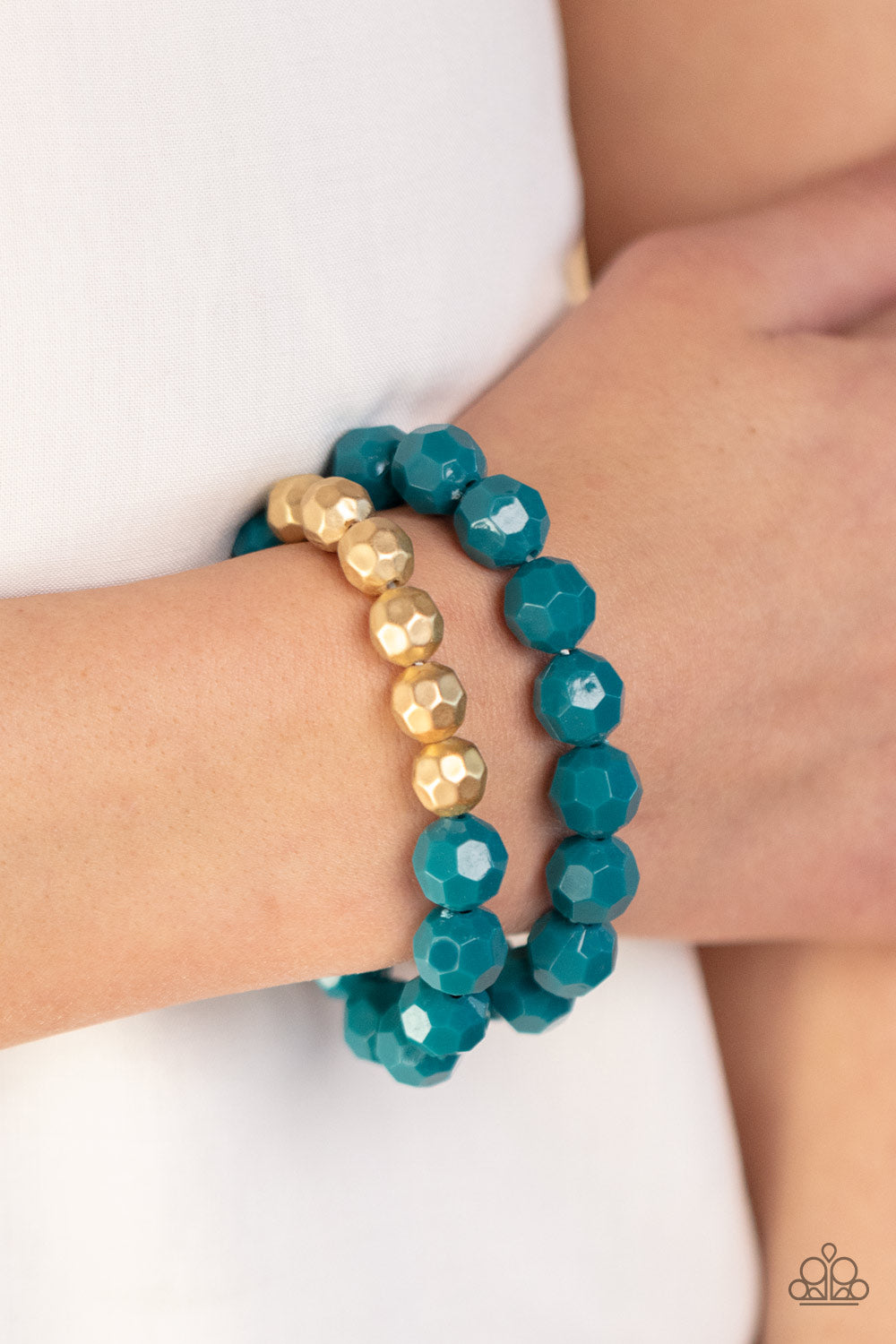 Paparazzi Accessories ❋Grecian Glamour - Blue Bracelet❋ Flat Rate Ship $4.50❋