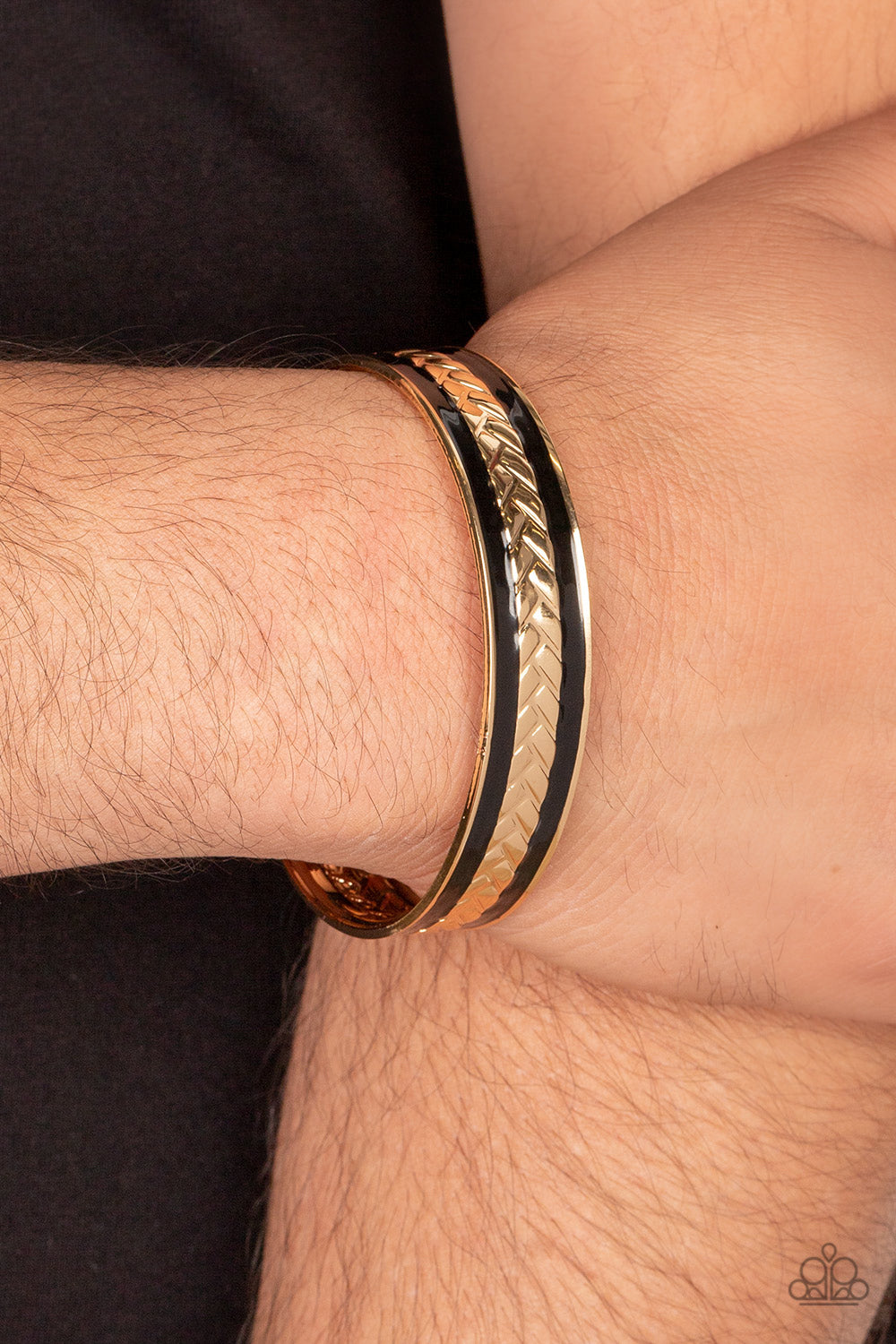 Paparazzi Accessories ❋Hot on the TRAILBLAZER - Gold Mens Bracelet❋ Flat Rate Ship $4.50❋