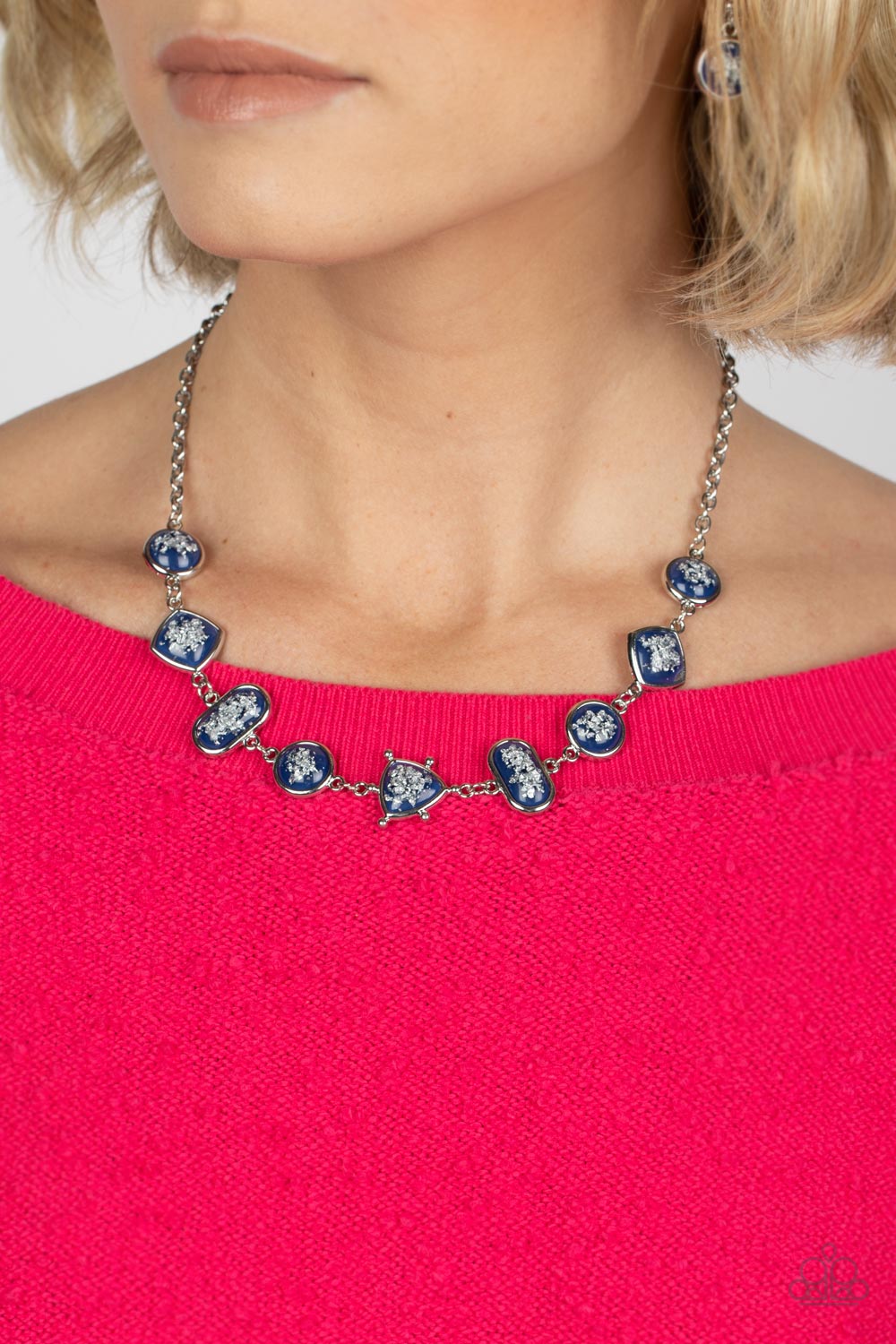 Paparazzi Accessories ❋Fleek and Flecked - Blue Necklace❋ Flat Rate Ship $4.50❋