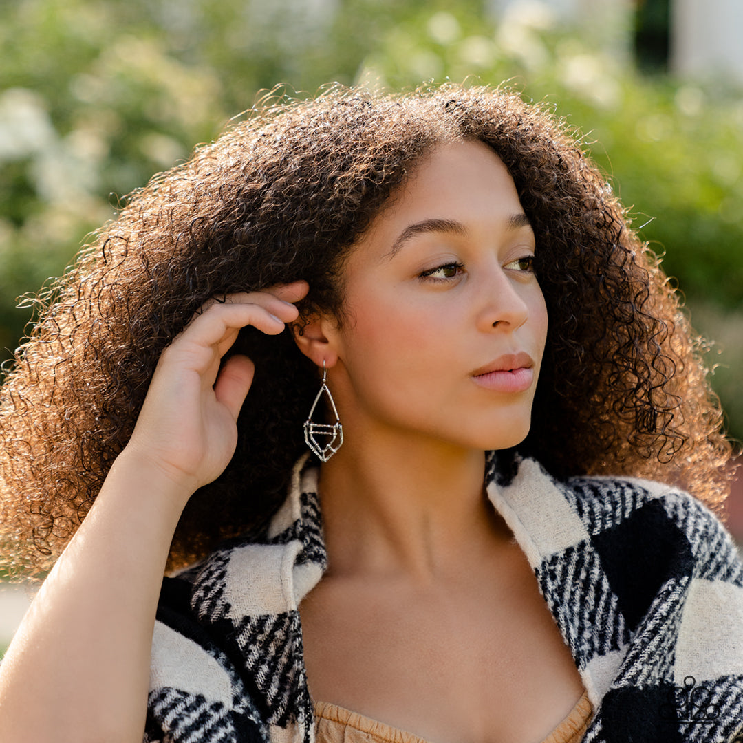 Paparazzi Accessories ❋Artisan Apparatus - Silver Earrings❋ Flat Rate Ship $4.50❋