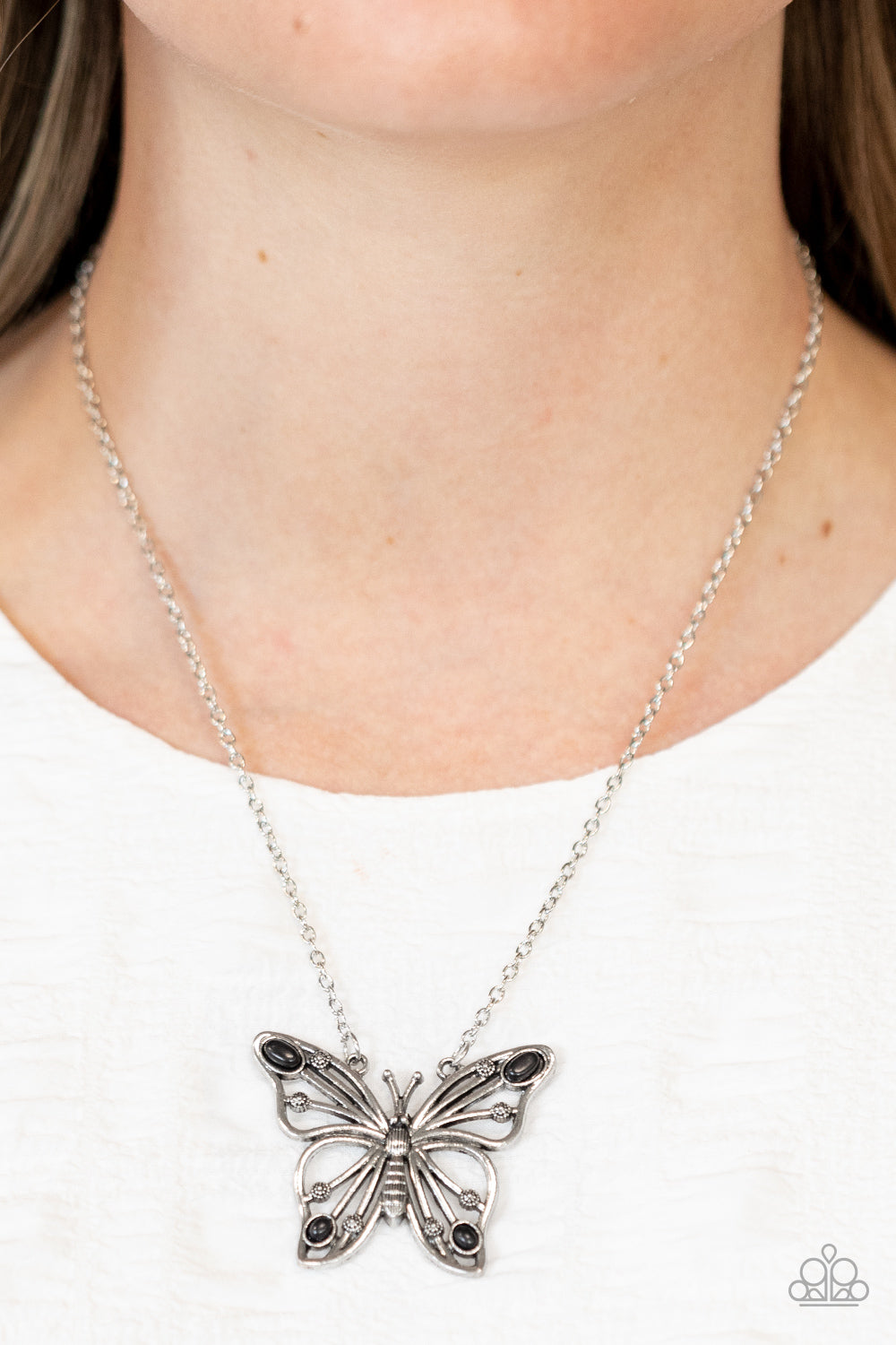 Paparazzi Accessories ❋Badlands Butterfly - Black Necklace❋ Flat Rate Ship $4.50❋