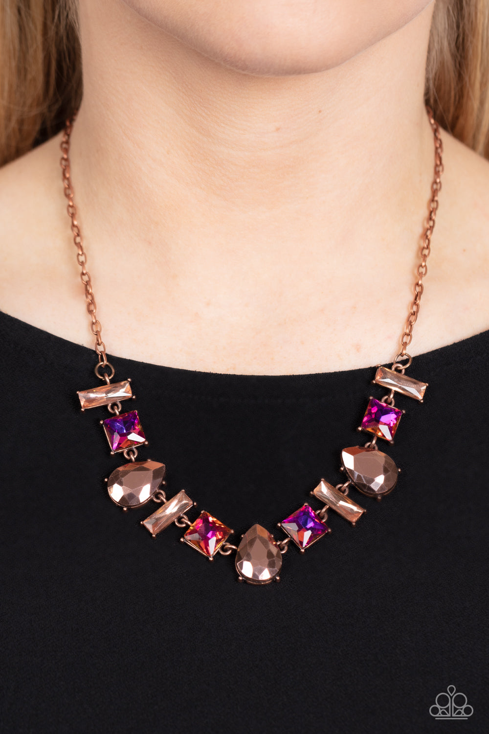 Paparazzi Accessories ❋Interstellar Ice - Copper Necklace❋ Flat Rate Ship $4.50❋
