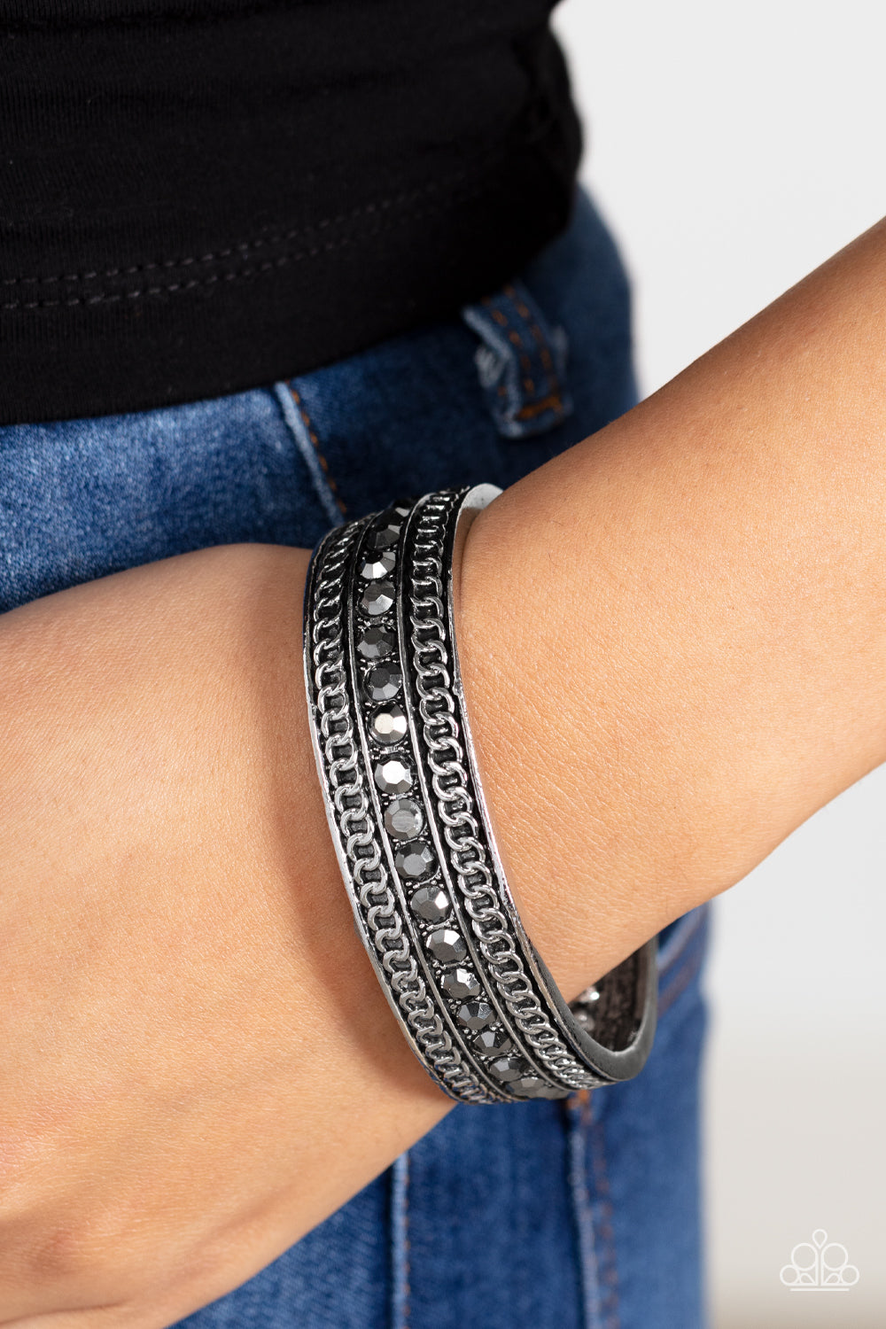 Paparazzi Accessories ❋Grit Goals - Silver Bracelet❋ Flat Rate Ship $4.50❋