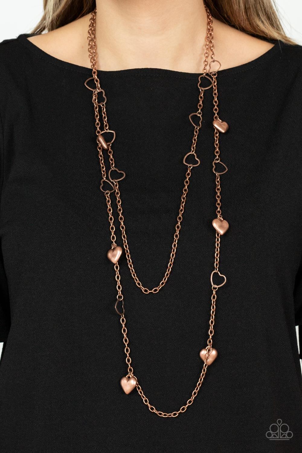 Paparazzi Accessories ❋Chicly Cupid - Copper Necklace❋ Flat Rate Ship $4.50❋ - Image #2