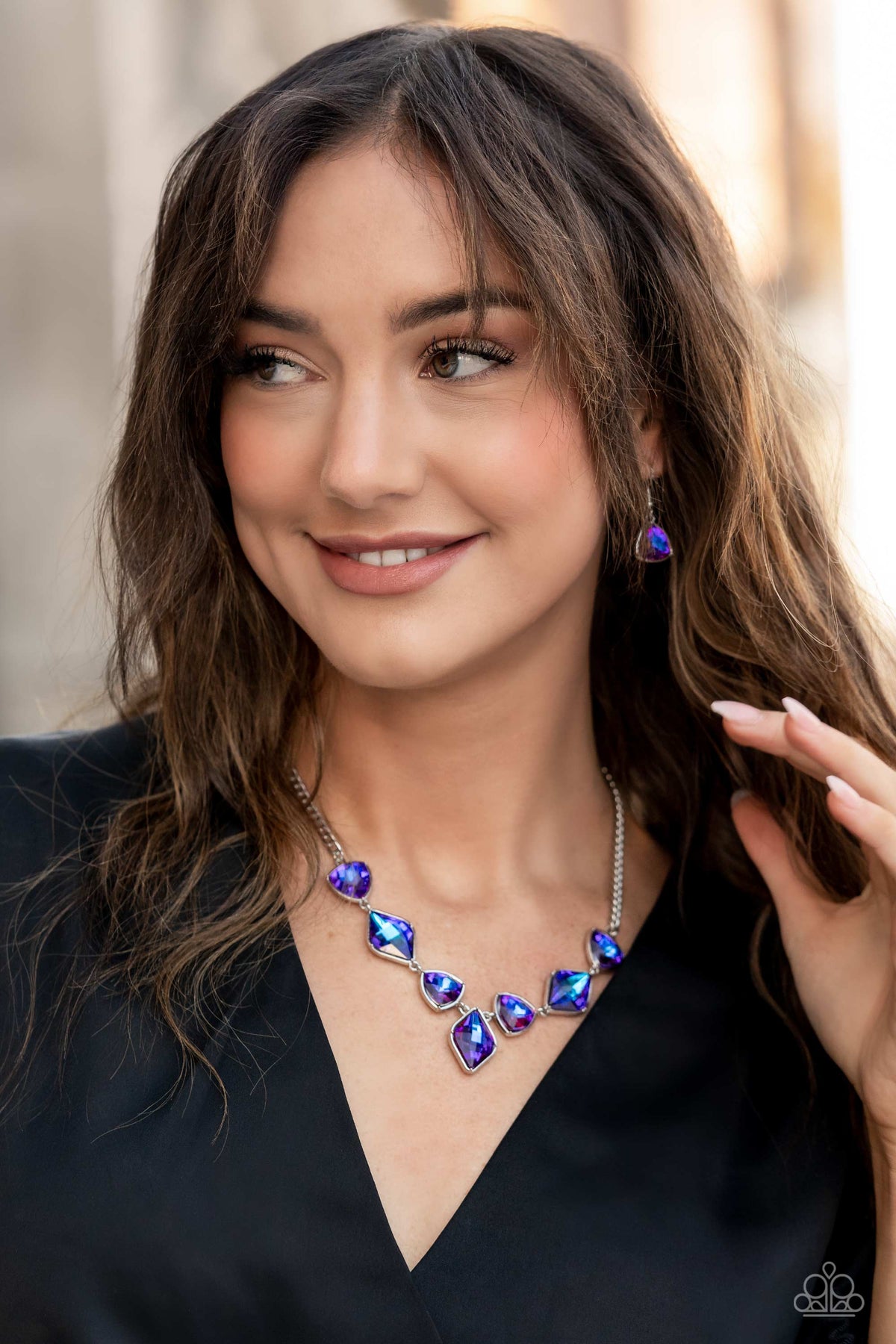 Paparazzi Accessories ❋Glittering Geometrics - Purple Necklace❋ Flat Rate Ship $4.50❋