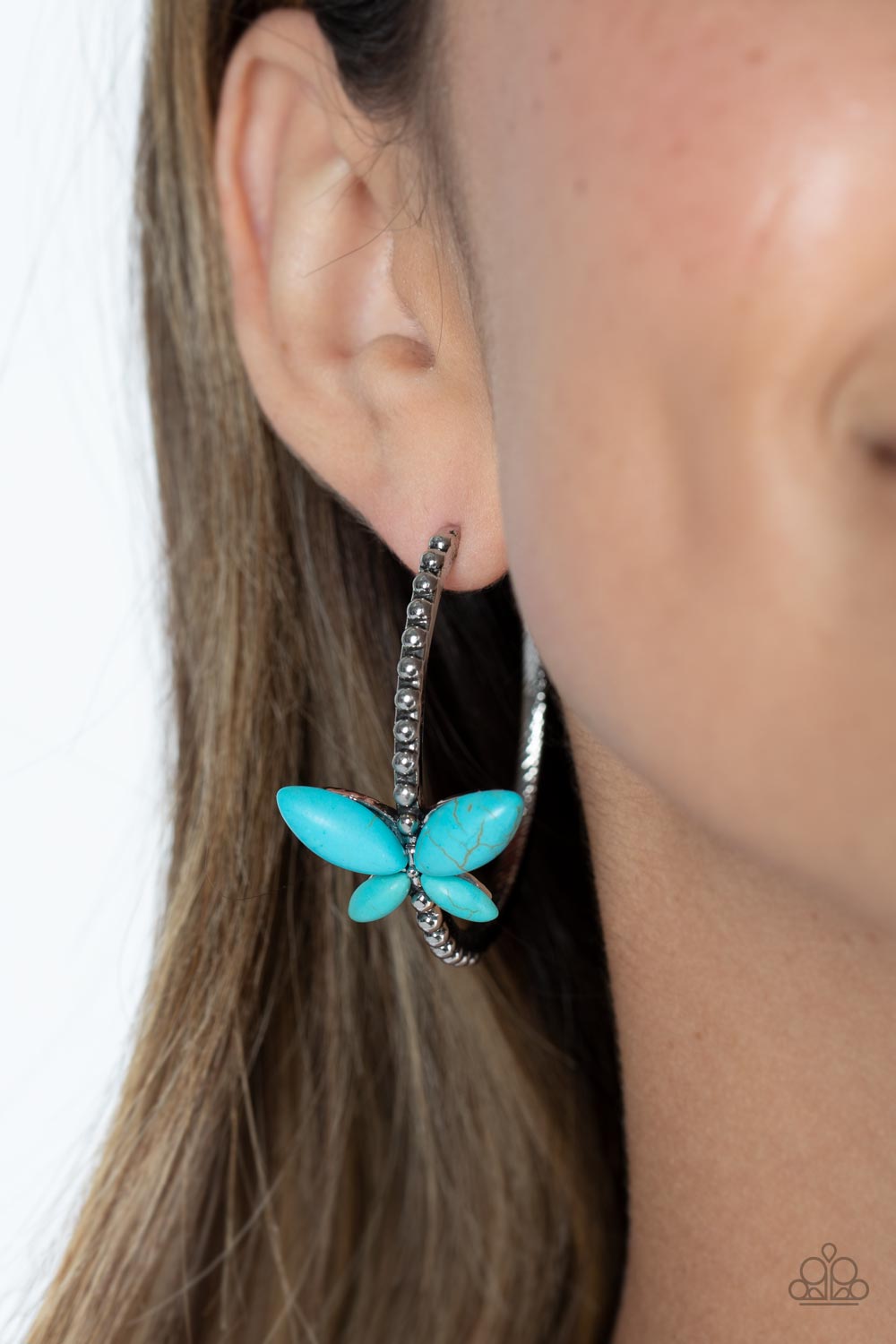 Paparazzi Accessories ❋Bohemian Butterfly - Blue Earrings❋ Flat Rate Ship $4.50❋