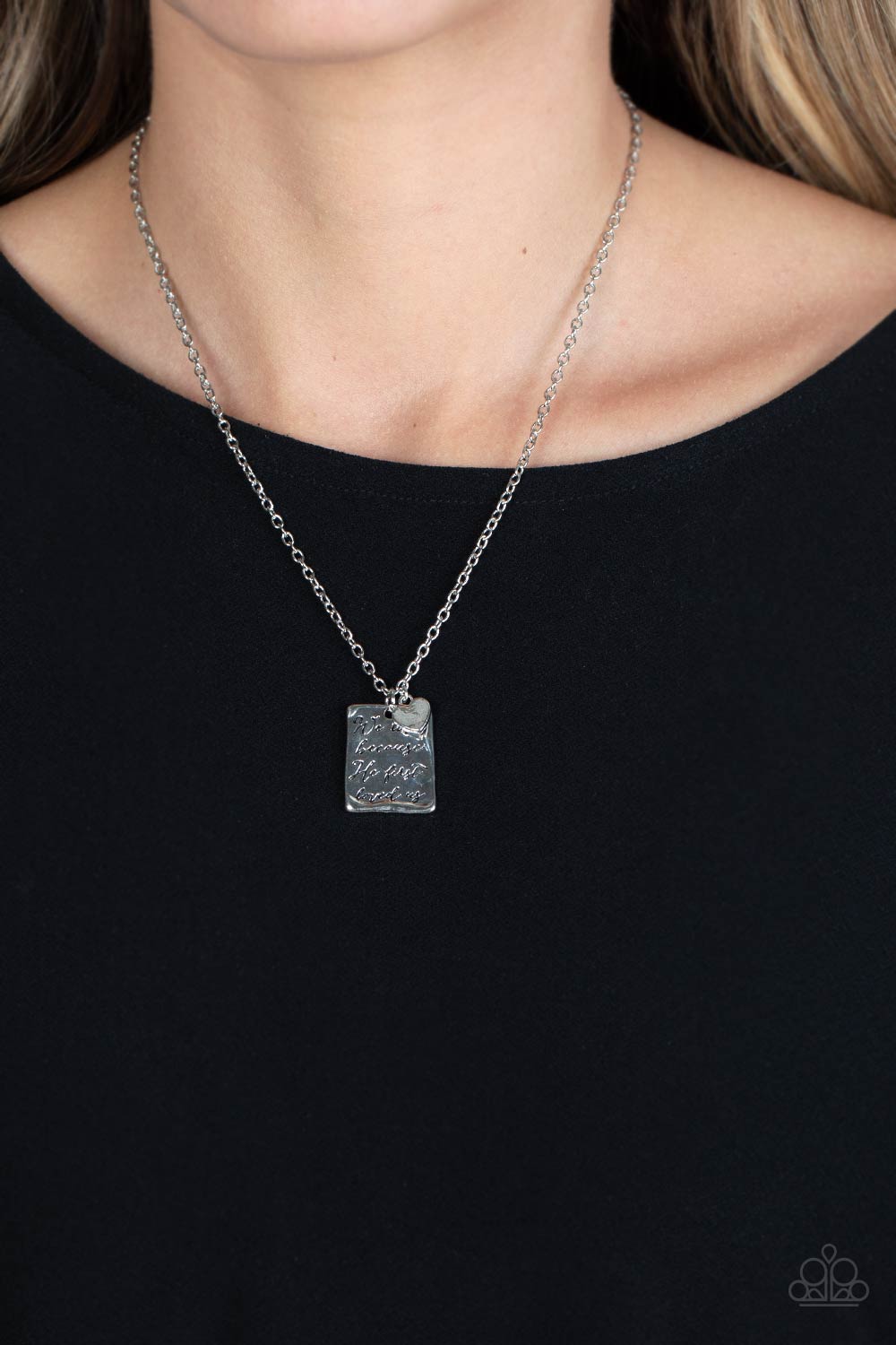 Paparazzi Accessories ❋Divine Devotion - Silver Necklace❋ Flat Rate Ship $4.50❋