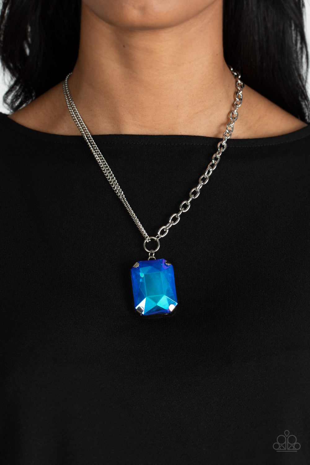 Paparazzi Accessories ❋Instant Intimidation - Blue Necklace❋ Flat Rate Ship $4.50❋