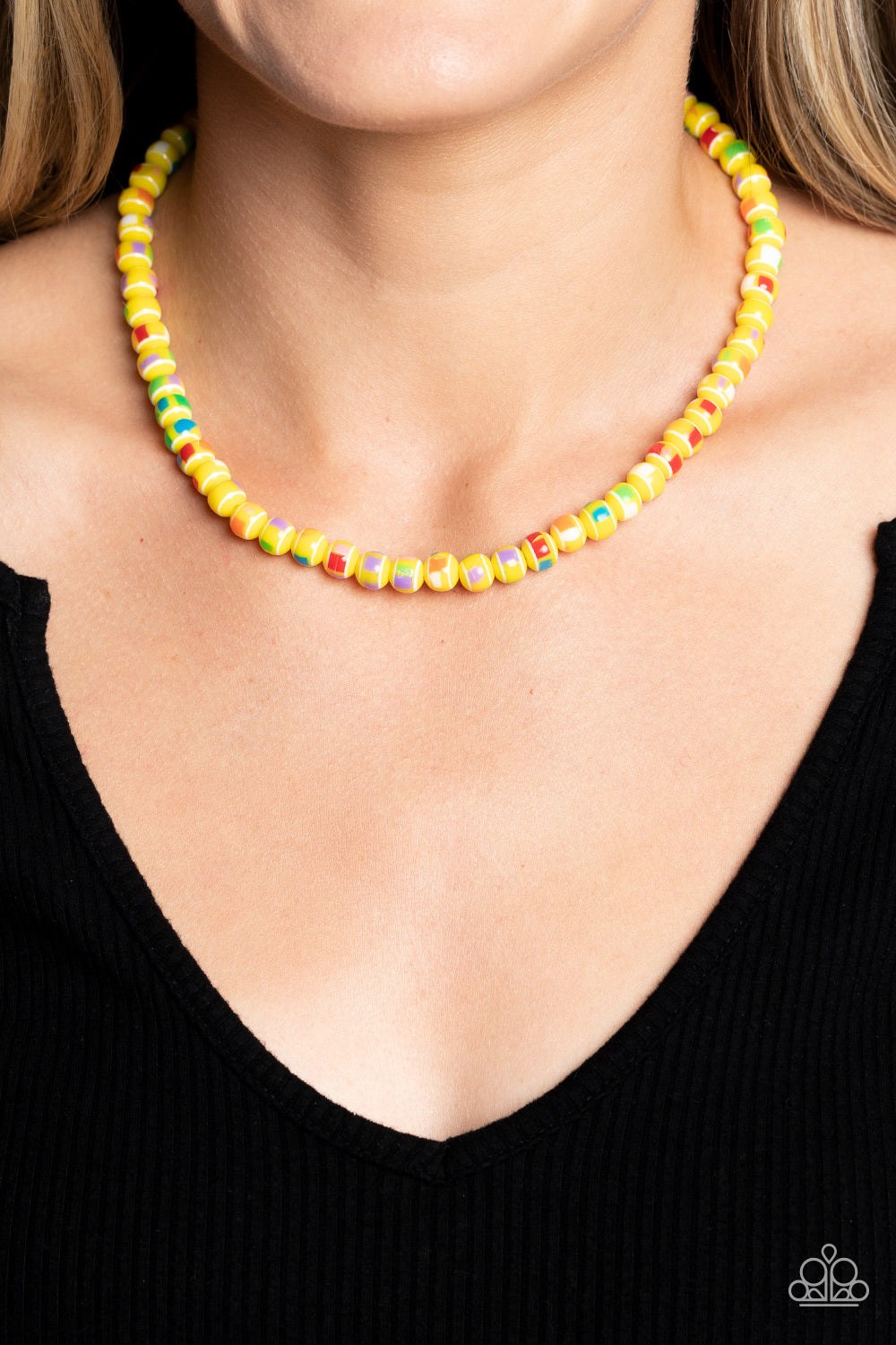 Paparazzi Accessories ❋Gobstopper Glamour - Yellow Necklace❋ Flat Rate Ship $4.50❋