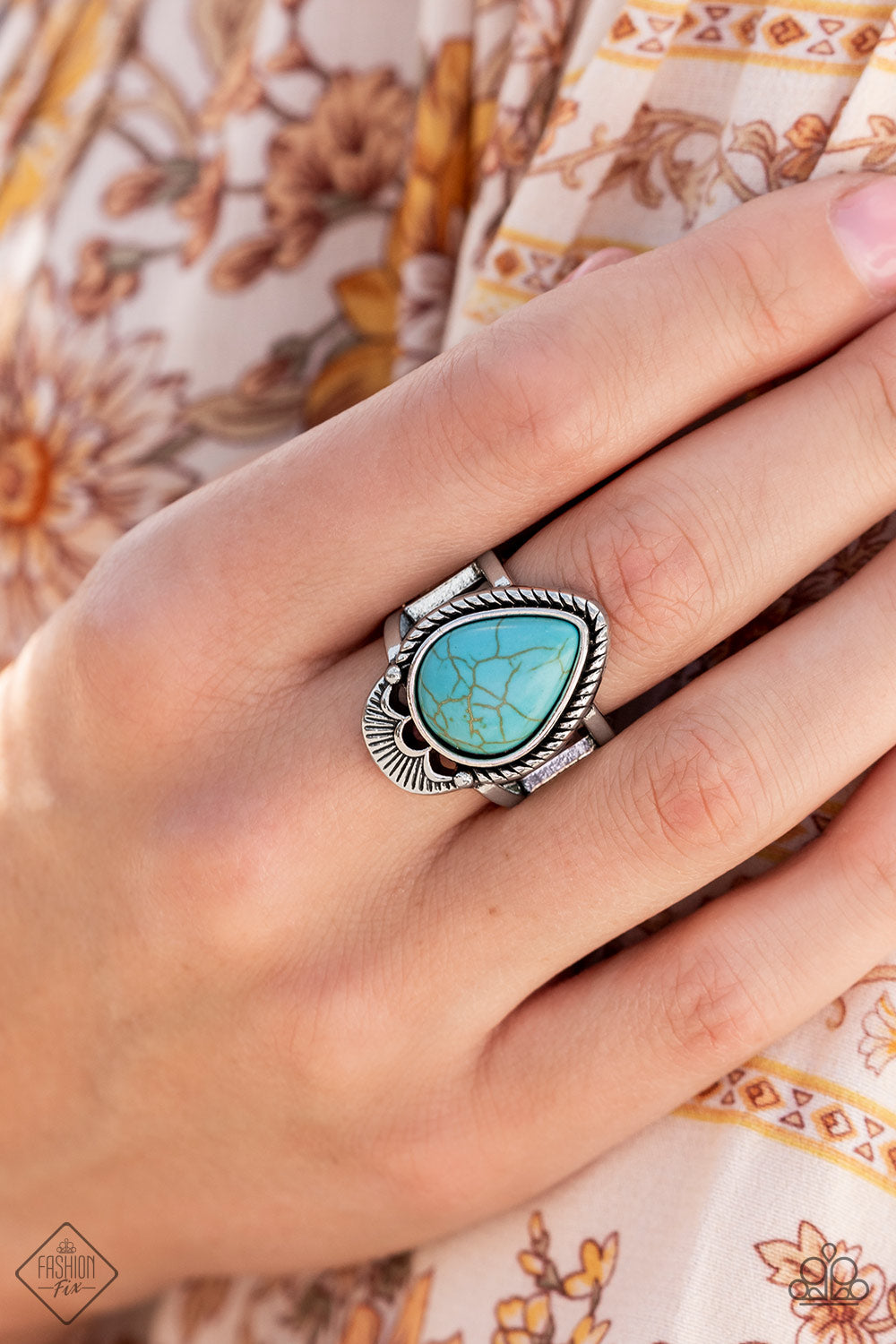 Paparazzi Accessories ❋Rural Rapids - Blue Ring❋ Flat Rate Ship $4.50❋